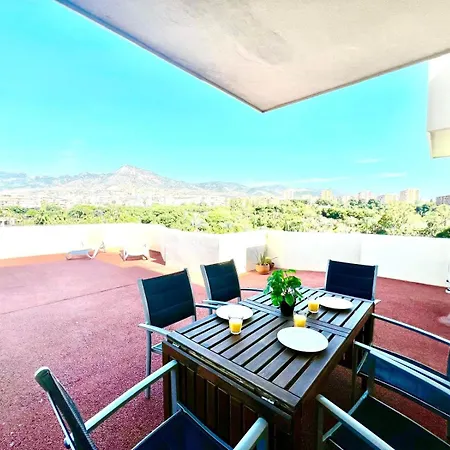 Large Terrace Sea & Mountain Benalbeach 公寓 贝纳尔马德纳