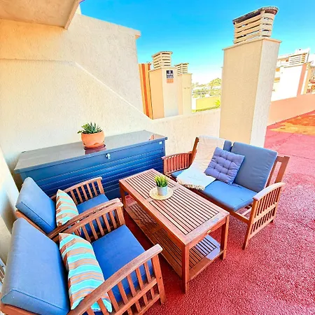 Large Terrace Sea & Mountain Benalbeach *